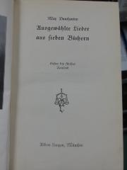 III 26126 3. Ex.: Ausgewählte Lieder aus sieben Büchern (o.a.)