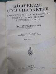 Ki 28 ac-ad 2.Ex.: Körperbau und Charakter : Untersuchungen zum Konstitutionsproblem und zur Lehre von den Temperamenten (1940)