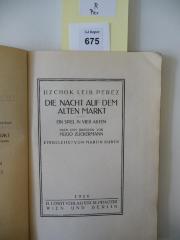 R Per: Die Nacht auf dem alten Markt : ein Spiel in vier Akten : nach dem Jüdischen von Hugo Zuckermann : eingeleitet von Martin Buber









 (1920)