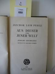 R Per: Aus dieser und jener Welt : jüdische Geschichten (1919)