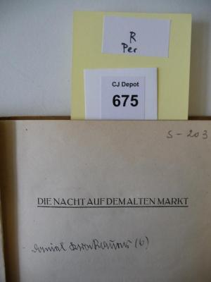 - (Krakauer, Daniel), Von Hand: Autogramm; 'Daniel Krakauer (6)'. 