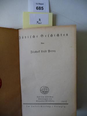 R Per: Jüdische Geschichten (1919)