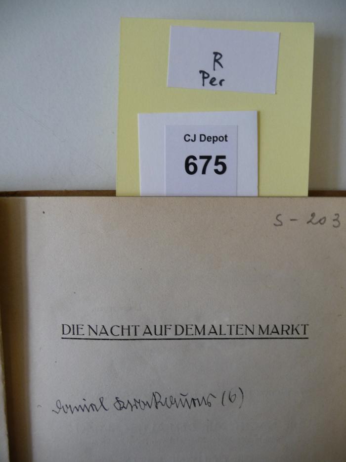 - (Krakauer, Daniel), Von Hand: Autogramm; 'Daniel Krakauer (6)'. 