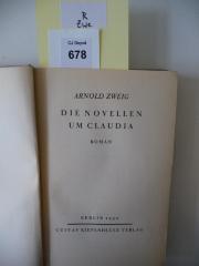 R Zwe: Die Novellen um Claudia : Roman (1930)