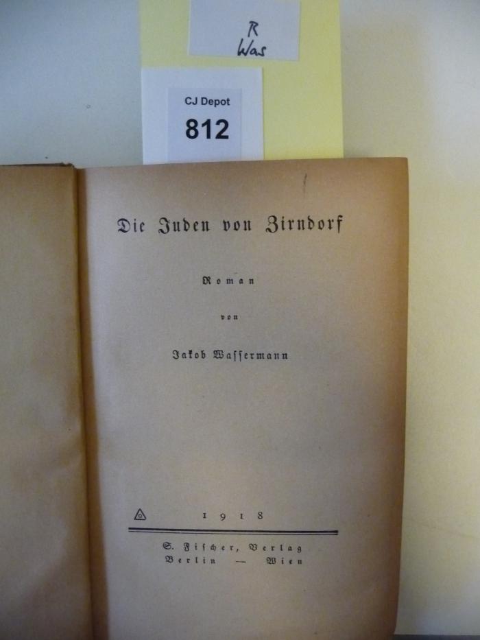 R Was: Die Juden von Zirndorf (1918)