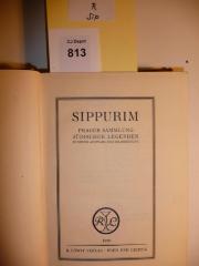 R Sip: Sippurim : Prager Sammlung Jüdischer Legenden ; in neuer Auswahl und Bearbeitung (1926)