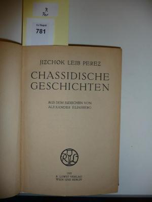 R Per: Chassidische Geschichten (1922)