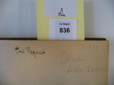 - (Marx, Lili), Von Hand: Widmung; '? Stöcker [Möcker?]
für Lili & R. [K?] Marx'. 