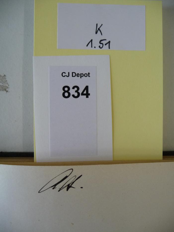 -, Von Hand: Notiz; 'Alt'