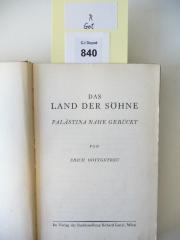 R Got: Das Land der Söhne : Palästina nahe gerückt (1934)