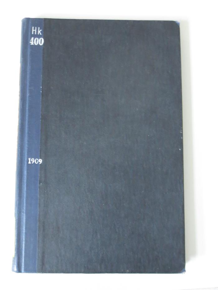 Hk 400: Die Staatslehre des h. Thomas von Aquino : ein Nachtrag und zugleich ein Beitrag zur Wertschätzung mittelalterlicher Wissenschaft (1909)
