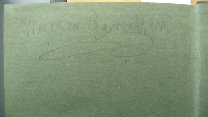 - (Gerechter, Walter), Von Hand: Autogramm; 'Walter Gerechter'. 