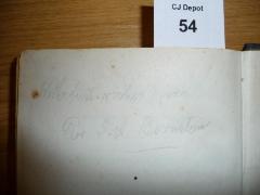 - (Bernstein, D. A.), Von Hand: Autogramm; 'With best wishes from Rev. D. A. Bernstein'. 