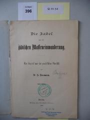 D 51 36: Die Fabel von der jüdischen Masseneinwanderung : ein Kapitel aus der preußischen Statistik. (1880)