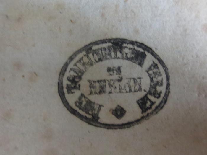 - (Berliner Tonkünstler-Verein), Stempel: Name, Ortsangabe, Berufsangabe/Titel/Branche; 'Der Tonkünstler Verein zu Berlin'.  (Prototyp)
