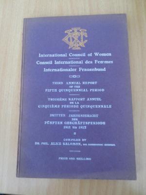  Third Annual Report of the Fifth Quinquennial Period - Troisième Rapport Annuel de la Cinquième Période Quinquennale - Dritter Jahresbericht der fünften Geschäftsperiode : 1911 - 1912 (1912)