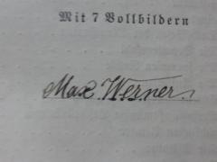 G45II / 2916 (Werner, Max), Von Hand: Name, Autogramm; 'Max Werner'. 