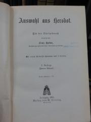 Ab 459: Auswahl aus Herodot : für den Schulgebrauch bearbeitet von Franz Harder (1905)