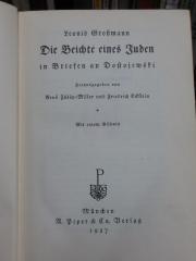 Ah 15 2. Ex.: Die Beichte eines Juden in Briefen an Dostojewski (1927)