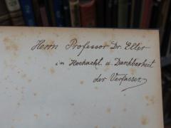 G45II / 2818 (Elter, Anton;Meyer, Hermann), Von Hand: Name, Widmung; 'Herrn Professor Dr. Elter in Hochacht. u. Dankbarkeit
der Verfasser'. 