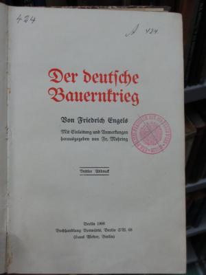 Ai 1253 c: Der deutsche Bauernkrieg (1908)