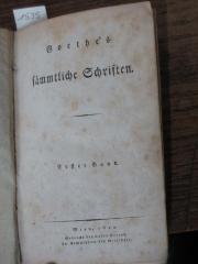  Theater von Goethe, Zweyter Theil. Tasso. Mahomet. Tancred. (1810)