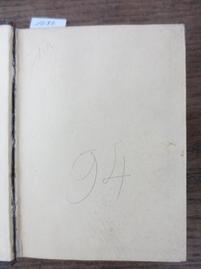 G46 / 3514 (Bergungsstelle 094, Bibliothek aus der Eckner-Schule), Von Hand: Nummer; '94'.  (Prototyp)