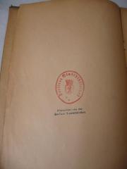 - (York-Steiner, Heinrich), Stempel: Name, Ortsangabe, Wappen; 'Berliner Stadtbibliothek'. 