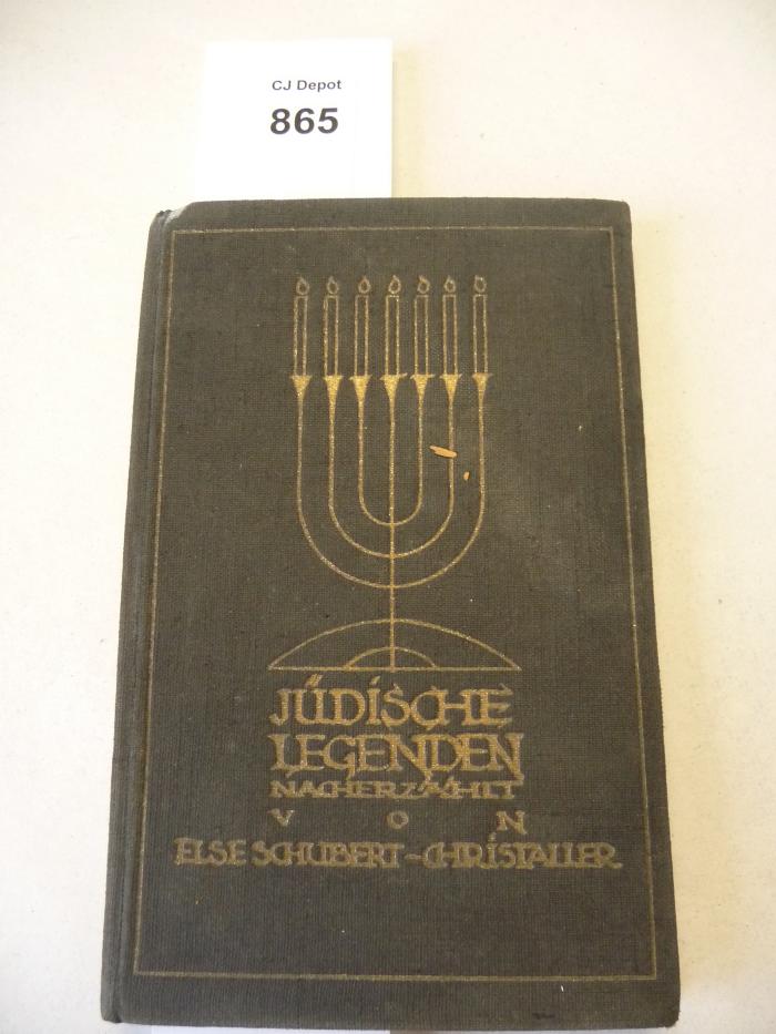  Jüdische Legenden nacherzählt von Else Schubert Christaller (1929)