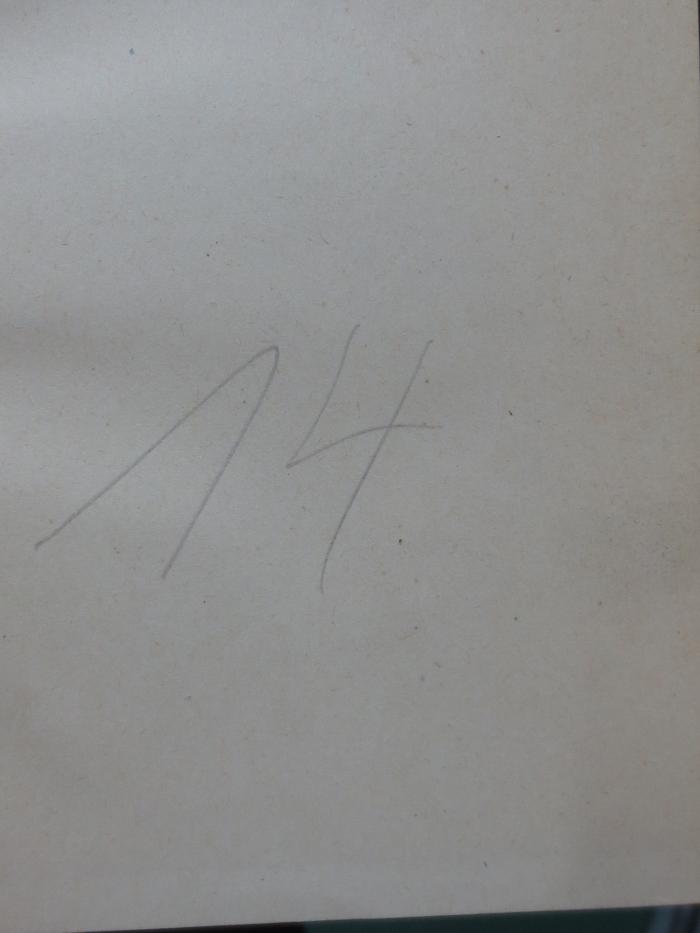An 1167 b : Ein Frauenbild aus der Menzelzeit (1940);G45II / 2774 (unbekannt), Von Hand: Nummer; '14'. 