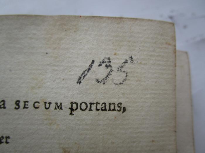  Asmus omnia sua secum portans, oder sämmtliche Werke des Wandsbecker Bothen (1775);- (unbekannt), Von Hand: Nummer; '135'. 