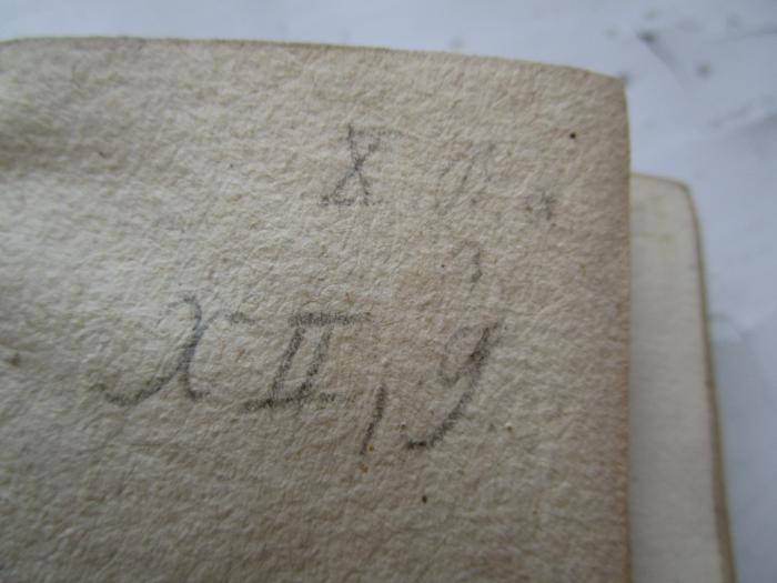  Asmus omnia sua secum portans, oder sämmtliche Werke des Wandsbecker Bothen (1775);- (Grosse Landesloge der Freimaurer von Deutschland), Von Hand: Signatur; 'X. B.a.
X II, 9'. 