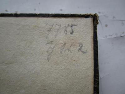  Asmus omnia sua secum portans, oder sämmtliche Werke des Wandsbecker Bothen (1775);- (Deutsches Reich. Reichssicherheitshauptamt Bibliothek), Von Hand: Exemplarnummer; '7785
Th 1-2'. 