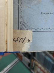G45II / 2722 (unbekannt;Domkandidatenstift (Berlin)), Etikett: Nummer; '4801, [?]'. 