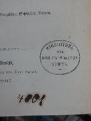 G45II / 2722 (Domkandidatenstift (Berlin);unbekannt), Von Hand: Nummer; '4801'. 
