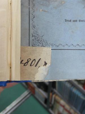 An 1590: Konrad von Heresbach und der Clevische Hof zu seiner Zeit nach neuen Quellen geschildert (1867);G45II / 2722 (unbekannt;Domkandidatenstift (Berlin)), Etikett: Nummer; '4801, [?]'. 