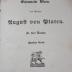  Gesammelte Werke des Grafen August von Platen. (1843)