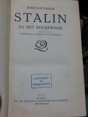 Aw 520 Sperraum: Stalin : en het bolsjewisme (1940)