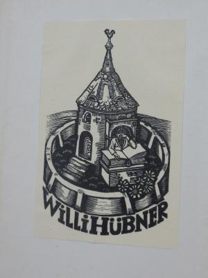 Ar 266 1, 2. Ex.; 2, 2. Ex.: Eduard VII. (1928);51 / 6713 (Hübner, Willi), Etikett: Exlibris, Name; 'Willi Hübner'. 