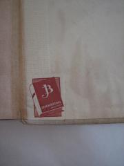 - (Drukkerij Joachimsthal Amsterdam;Joachimsthal, J.L. ), Siegel: Buchbinder, Ortsangabe; 'JB
Joachimsthal
Amsterdam'. 