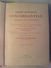 Asch0303 : Veteris testamenti Concordantiae. Hebraicae atque chaldaicae ([1896])