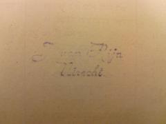 - (Rija, J[...]uan ), Stempel: Name, Ortsangabe; 'J[...]uan Rija
Utrecht'. 