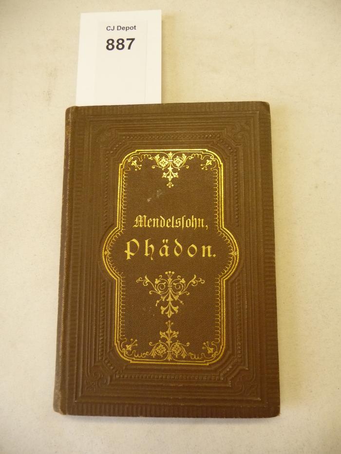  Phädon oder Ueber die Unsterblichkeit der Seele. (o.J.)