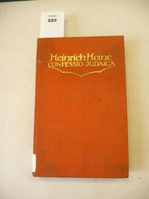 J 783 : Heinrich Heine. Cofessio Judaica. Eine Auswahl aus seinen Dichtungen, Schriften und Briefen (1925)