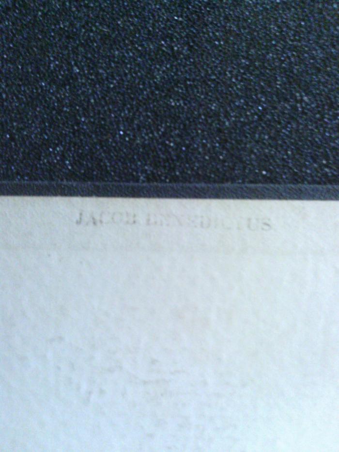 Asch0357 : קצור שלחן ערוך ׃ עם עיר דוד

 (1924);- (Benedictus, Jacob ), Stempel: Name; 'Jacob Benedictus'. 