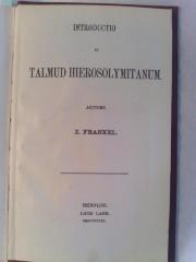 Asch0829 : Introductio in
Talmud Hierosolymitanum. 
Einleitung in den Jerusalemischen Talmud.
 (1923)