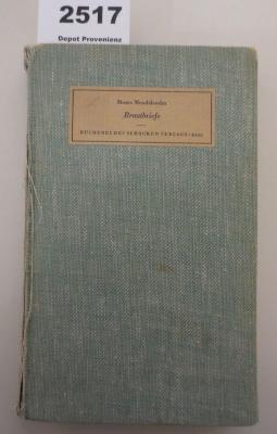 Hl 140: Moses Mendelssohn: Brautbriefe (1936)
