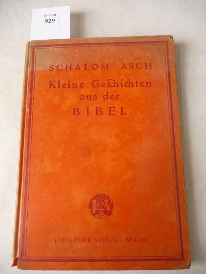  Kleine Geschichten aus der Bibel. (1923)