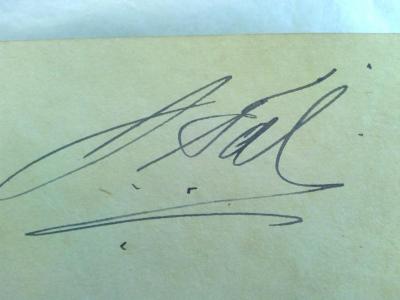 Asch2006 : Salomo Gabirol und seine Dichtungen. (1867);- (Tal, Justus), Von Hand: Autogramm; 'J. Tal'. 