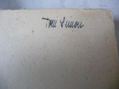- (Simon, Toni), Von Hand: Name; 'Toni Simon'. 